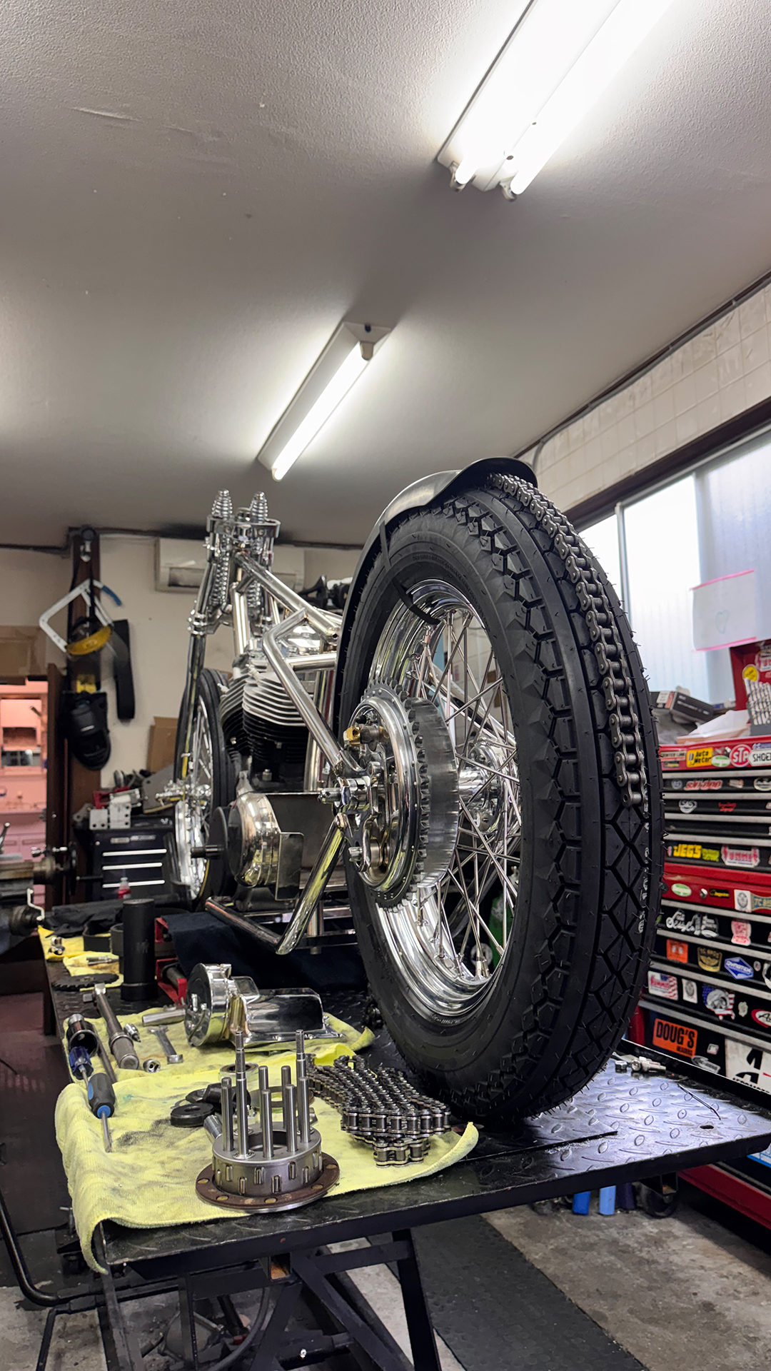 M-CRAFTで製作中のカスタムモーターサイクル